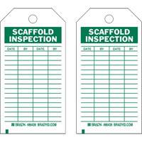 Inspection Record Tags, Polyester, 4" W x 7" H, English Equipex