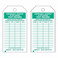 Test Record Tags, Polyester, 4" W x 7" H, English Equipex
