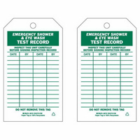 Test Record Inspection Tags, Paper, 4" W x 7" H, English Equipex