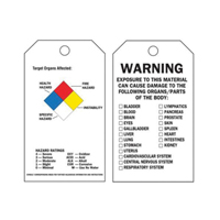 &eacute;tiquettes auto-plastifiantes du droit &agrave; l'information, Polyester, 3" la x 5-3/4" h, Anglais Equipex