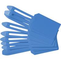 &eacute;tiquettes de cadenassage vierges en plastique, Plastique, 3-1/4" la x 5-4/5" h, Vierge Equipex
