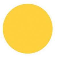 &eacute;tiquettes rondes inscriptibles, Cercle, 3" lo x 3" la, Jaune Equipex