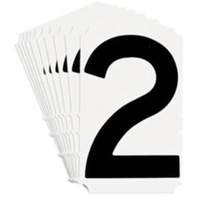 &eacute;tiquettes de lettres et chiffres gothiques individuels Quick-Align, 2, 4" h, Noir Equipex