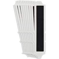 &eacute;tiquettes de lettres et chiffres gothiques individuels Quick-Align, I, 4" h, Noir Equipex