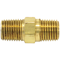 RACCORD HEXAGONAL,1/4"-1/4"NPT,LAITON, Laiton Equipex