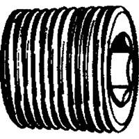 Bouchon de tuyau (t&ecirc;te hexagonale frais&eacute;e), 1/8" dia., Laiton Equipex