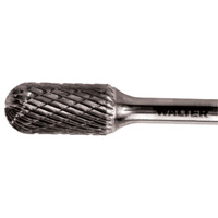 Fraise double au carbure avec tige cylindrique &agrave; pointe ronde, 1/2" dia., 1" profondeur de la coupe Equipex