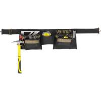 Ceinture &agrave; outils combin&eacute;e de luxe, Polyester, Noir Equipex