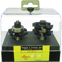 Jeux de fraises &agrave; rainures &amp; languettes &agrave; 4 cannelures Equipex