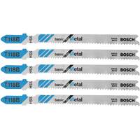 Jig Saw Blades Basic for Metal, High Speed Steel, T-Shank, 3-5/8" L Equipex