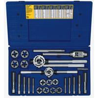 Hanson&reg; Metric Tap & Hex Die Set, 25 Pieces Equipex