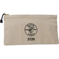 Pochette pour outils avec fermeture &agrave; glissi&egrave;re, Toile, 1 pochettes, Beige Equipex