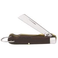 Couteau de poche avec lame &agrave; chantourner, 2-1/4" lame, lame en Acier inoxydable, poign&eacute;e en Plastique Equipex