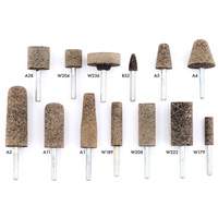 A36Q Resin Bonded Mounted Points, A11, Aluminum Oxide, 11/16" Dia., 2" L, 36 Grit Equipex