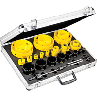 Trousses de scies cloches pour &eacute;lectricien, 31 morcea Equipex