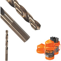 Foret court, Acier rapide, 3/16", 3-6/16" lo, 2-1/16" Cannelure, 118° Angle Equipex