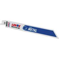 Metal Cutting Reciprocating Saw Blades, Bi-Metal, 14 TPI, 9" L x 3/4" W Equipex