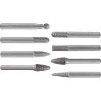 ALLSTEEL Carbide Burr Set, 8 Pieces Equipex