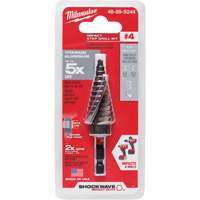 Foret &eacute;tag&eacute; #4 Shockwave Impact Duty, 3/16" - 7/8", Incr&eacute;ments de 1/16", Titane Equipex