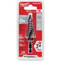 Foret &eacute;tag&eacute; #8 Shockwave Impact Duty, 1/2" - 1", Incr&eacute;ments de 1/16", Titane Equipex