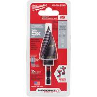 Foret &eacute;tag&eacute; #9 Shockwave Impact Duty, 7/8" - 1-1/8", Incr&eacute;ments de 1/4", Titane Equipex