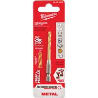 Foret Shockwave, 11/64", Titane, Cannelure 1-3/32", Pointe de 135° Equipex