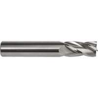 Square End Mill, 3/16" Dia., 2" L, 4 Flutes, 3/16" Shank, Carbide Equipex