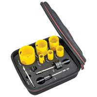 Trousse de scie pour plombier pour trou &agrave; coupe profonde, 10 morcea Equipex
