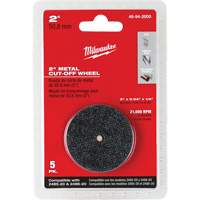 M12 Fuel Right Angle Die Grinder Cut-Off Wheels, 2" x 0.04", 1/4" Arbor, Type 1, Aluminum Oxide, 21000 RPM Equipex