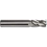 S134 End Mill, 1/8" Dia., 1-1/2" L, 4 Flutes, 1/8" Shank, Carbide Equipex
