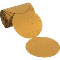 Stikit Gold Paper Sanding Disc Roll, 6" Dia., P120 Grit, Aluminum Oxide Equipex