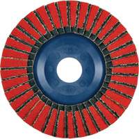 Disque &agrave; lamelles Twin Flap, 4-1/2" x 7/8", Type 27, Grain 40, C&eacute;ramique/Alumine de zirconium Equipex