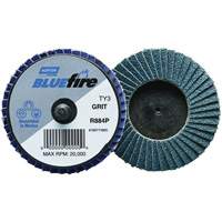 R884P BlueFire&reg; Mini Flap Disc, 3" x Type 27, P40 Grit, Zirconia Alumina Equipex