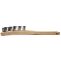Scratch Brush, Stainless Steel, 4 x 19 Wire Rows, 13-11/16" Long Equipex