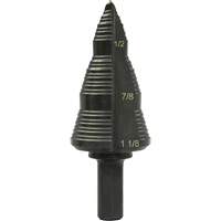 Foret &eacute;tag&eacute; &agrave; trous multiples no 9, 3/16" - 1-1/8", Acier rapide Equipex