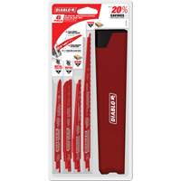 Nail-Embedded Wood & Metal Cutting/Demo Reciprocating Saw Blade Set Equipex