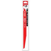 Lame de scie alternative tout usage, Bim&eacute;tal, 8-14 Dents par pouce, 12" lo x 1" la Equipex