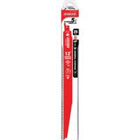 Lame de scie alternative tout usage, Bim&eacute;tal, 8-14 Dents par pouce, 12" lo x 1" la Equipex