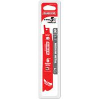 Lame de scie alternative de s&eacute;rie moyenne pour le m&eacute;tal, Bim&eacute;tal, 14-18 Dents par pouce, 6" lo x 1" la Equipex