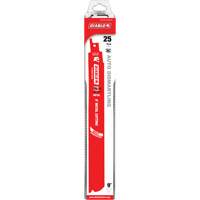 Lame de scie alternative autod&eacute;montage, Bim&eacute;tal, 14-18 Dents par pouce, 9" lo x 1" la Equipex