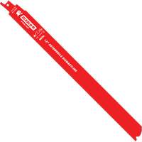 Lame de scie alternative autod&eacute;montage, Bim&eacute;tal, 14-18 Dents par pouce, 12" lo x 1" la Equipex
