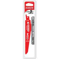 Lame de scie alternative pour la d&eacute;molition et les m&eacute;taux &eacute;pais, Bim&eacute;tal, 8-10 Dents par pouce, 6" lo Equipex