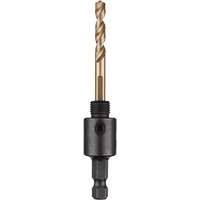 Hole Dozer Hole Saw Small Arbor with Cobalt Pilot Bit, 0" - 1-3/16", 1/4" Shank Equipex