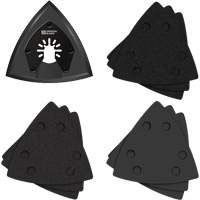 Patin de ponçage triangulaire pour outil oscillant et assortiment de papiers abrasifs One Fit Equipex