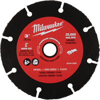 Carbide Abrasive Blade, 3" x 3/8" Arbor, Silicon Carbide, 20000 RPM Equipex