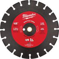 Lame de scie circulaire pour la fonte ductile, 12", Pour Fonte ductile Equipex