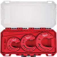 Jeu de coupe-tubes Close Quarters de 3 morceaux, Capacit&eacute; de 1/2"/3/4"/1" Equipex