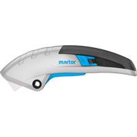 Couteau de s&eacute;curit&eacute; r&eacute;tractable Secunorm Martego, 9 mm, C&eacute;ramique, Robuste, Prise en Aluminium Equipex