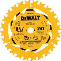 Lame de scie circulaire &agrave; charpente &agrave; pointe au carbure, 6-1/2", 24 dents, Pour Bois Equipex