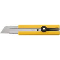 Rubber Inset Utility Knife with Solid Blade, 25 mm, Stainless Steel Blade Equipex